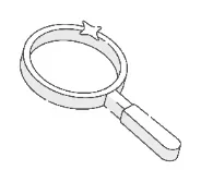 Illustration af forstørrelsesglas