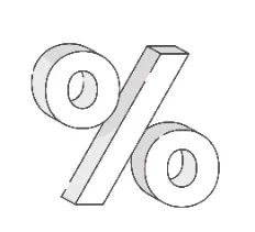 Illustration af procenttegn